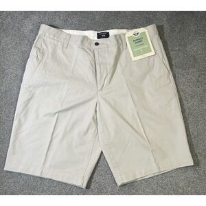Dockers Perfect Khaki Perfect Short 10.5" Inseam Flat Front Size 36 New